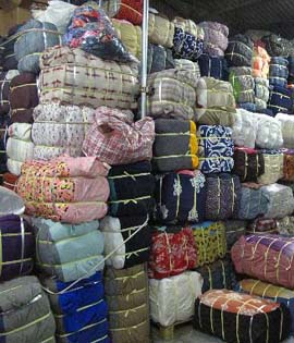 各种新旧服装，布料批发零售